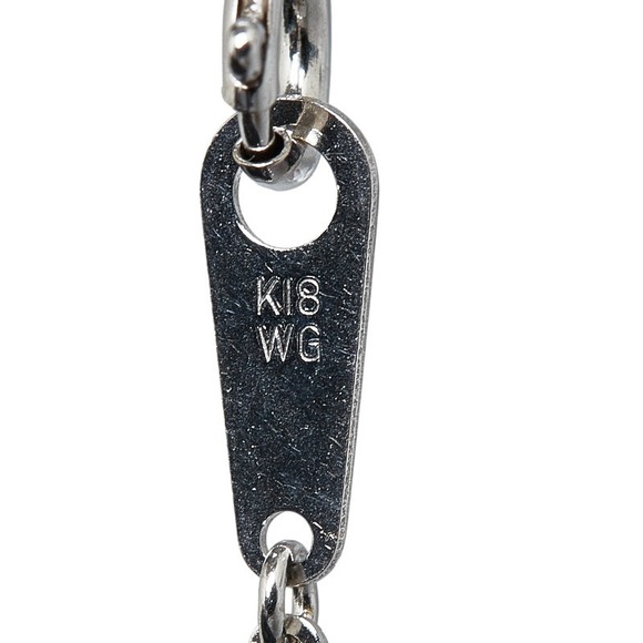 18K White Gold Alexandrite Diamond Bar Pendant Necklace - Picture 5 of 8